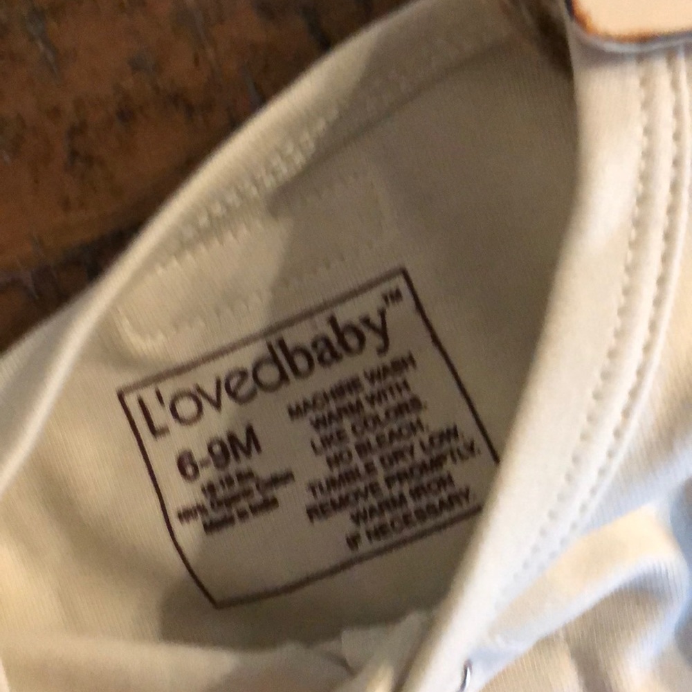 L’ovedbaby Cream Coverall: Size 6-9 Months - Picture 3 of 4